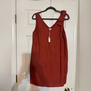 Crescent One Shoulder Rust Dress NWT size Medium